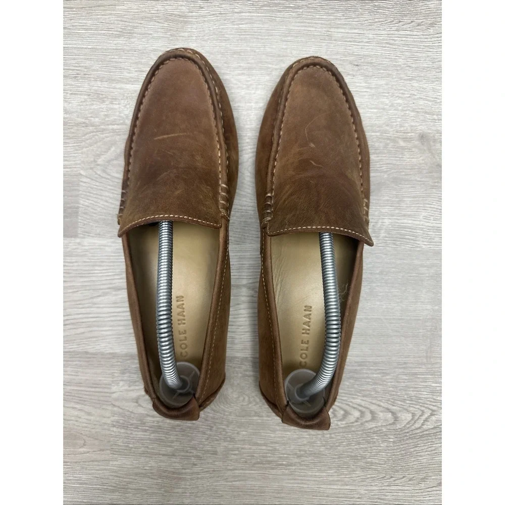 Cole Haan Men's‎ Somerset Venetian driver loafer /brown leather/ 9M C11401/ NICE